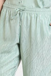 Zivame Coral Glaze Woven Pyjama Set - Granite Green — thumbnail 6